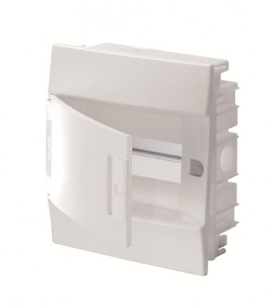 Распределительный шкаф ABB Mistral41 8 мод., IP41, встраиваемый, термопласт, белая дверь, 1SLM004102A1102 — Multielectrika