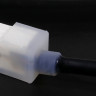 Силиконовая заглушка с выводом под провод, белая, END-1220-C-WH
