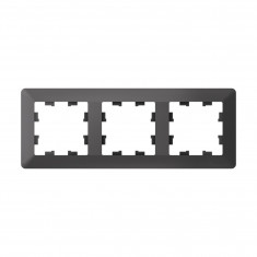 Рамка на 3 поста Systeme Electric AtlasDesign Air базальт &mdash; Multielectrika