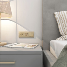 Рамка из металла на 3 поста Аluminium шампань алюминий W0031711 &mdash; Multielectrika