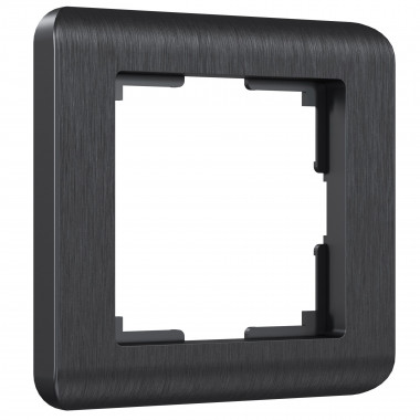 Рамка из поликарбоната на 1 пост Stream графит W0012104 — Multielectrika