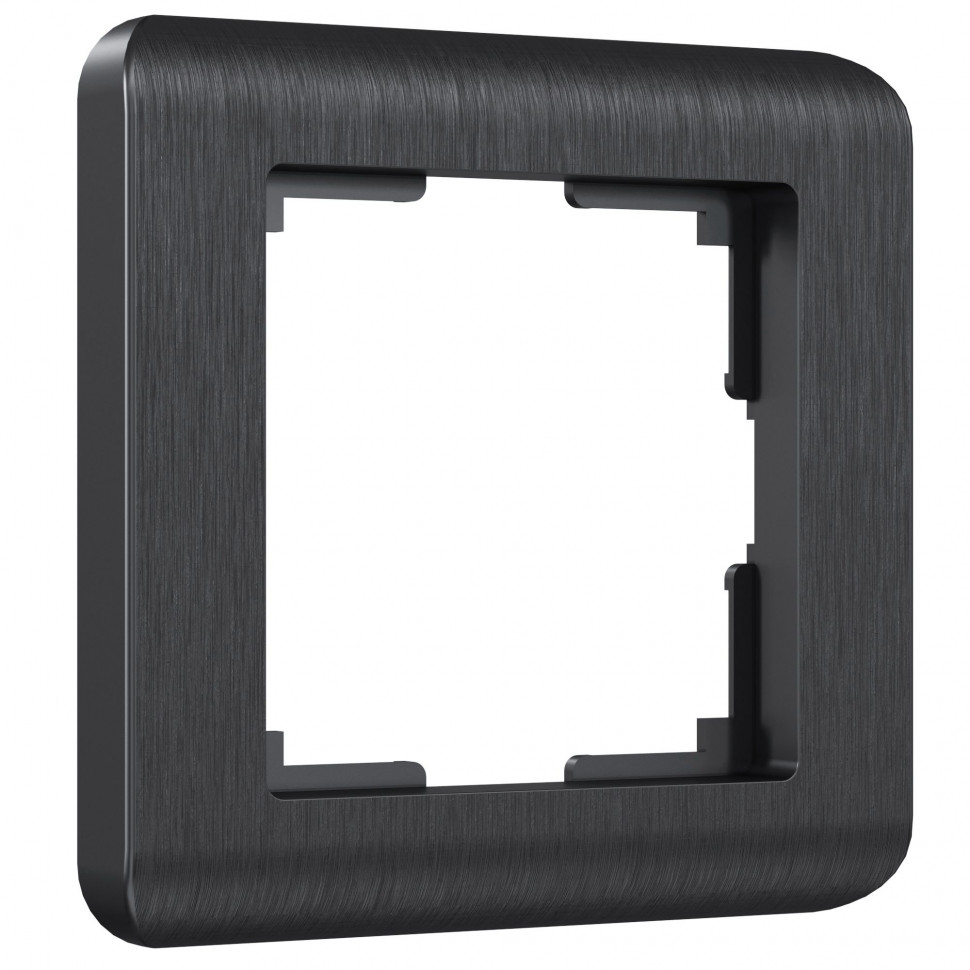 Рамка из поликарбоната на 1 пост Stream графит W0012104 фото 1 &mdash; Multielectrika