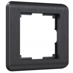 Рамка из поликарбоната на 1 пост Stream графит W0012104 &mdash; Multielectrika