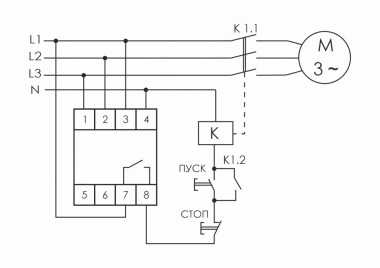Реле контроля наличия, асимметрии фаз и чередования фаз CKF-B — Multielectrika