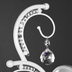 Настенный светильник с хрусталем 10107/1 белый &mdash; Multielectrika