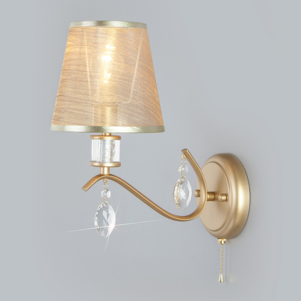 Классическое бра 60103/1 перламутровое золото фото 1 — Multielectrika