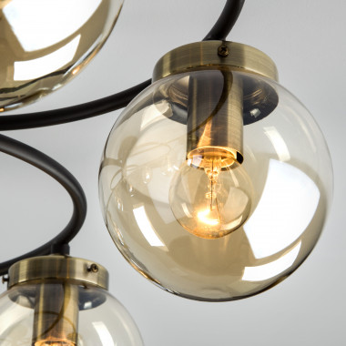 Потолочная люстра в стиле лофт 70104/8 черный — Multielectrika