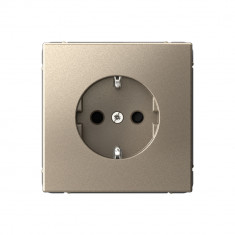 Розетка силовая Systeme Electric ArtGallery со шторками, 16А, шампань &mdash; Multielectrika