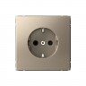 Розетка силовая Systeme Electric ArtGallery со шторками, 16А, шампань