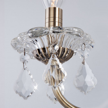 Бра с хрусталем 3281/2 античная бронза / прозрачный хрусталь — Multielectrika