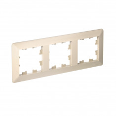 Рамка на 3 поста Systeme Electric AtlasDesign Air бежевый &mdash; Multielectrika