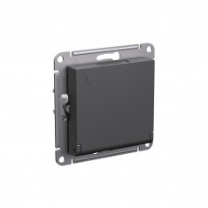 Розетка силовая Systeme Electric AtlasDesign со шторками, с крышкой, 16А, базальт &mdash; Multielectrika