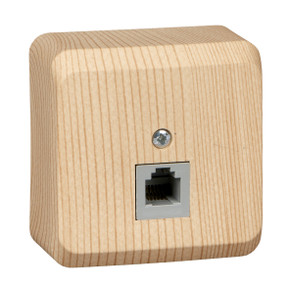 Розетка телефонная RJ 11 Сосна Schneider Electric Этюд TELA-001D — Multielectrika