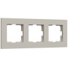 W0032917/ Рамка на 3 поста Slab (дымчатый софт) W0032917 фото 1 — Multielectrika