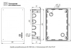 Коробка распределительная Промрукав 256х171х70 для полых стен &mdash; Multielectrika