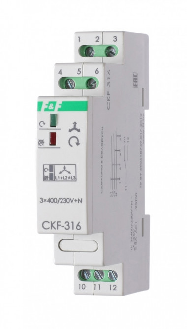 Реле контроля наличия, асимметрии фаз и чередования фаз CKF-316 — Multielectrika