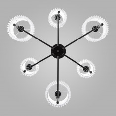 Умный потолочный светильник 60162/6 черный &mdash; Multielectrika