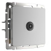 ТВ-розетка проходная серебряный W1184006 фото 1 &mdash; Multielectrika
