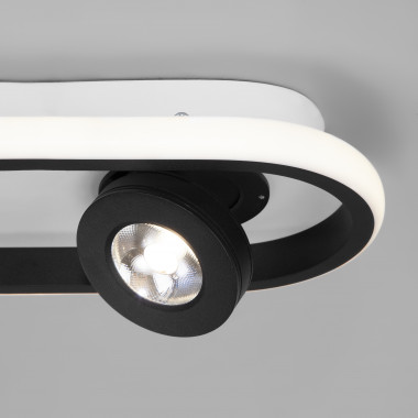 Потолочный светодиодный светильник в стиле лофт 20123/2 LED белый / черный — Multielectrika