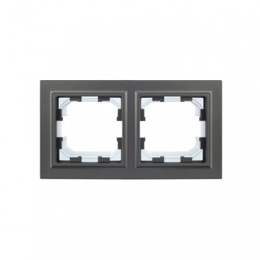 Рамка на 2 поста IP44 IEK Brite РУ-2-БрС-44 сталь — Multielectrika