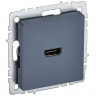 Розетка HDMI IEK Brite РHDMI-0-БрМ маренго