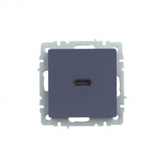 Розетка HDMI IEK Brite РHDMI-0-БрМ маренго &mdash; Multielectrika