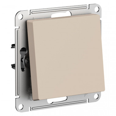 Переключатель одноклавишный Systeme Electric AtlasDesign 10А, песочный — Multielectrika