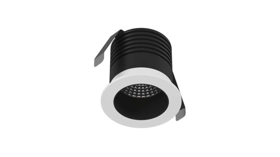 AL-DL036-7-WB-WW-65, светильник встраиваемый, IP65, 3000K, черно-белый фото 1 — Multielectrika