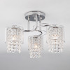 Потолочный светильник с металлическими плафонами и хрусталем 30137/3 хром фото 1 — Multielectrika