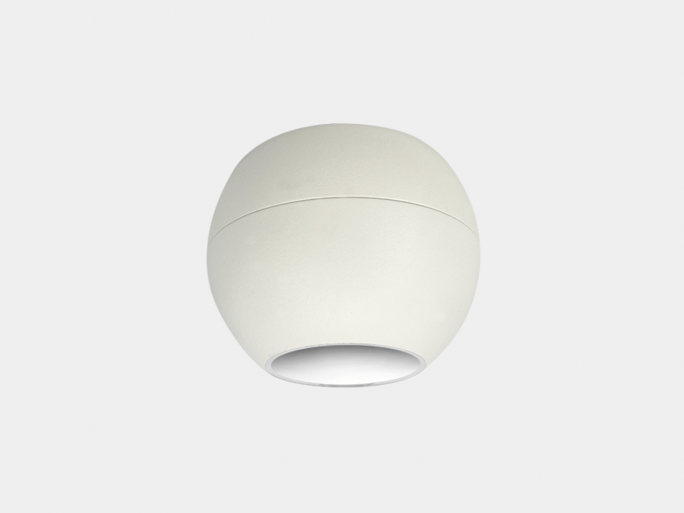 Светильник накладной шар, 12W, 220v, 3000К, белый, RL-1201WH-12-WW фото 1 &mdash; Multielectrika