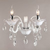 Настенный светильник с хрусталем 125/2 белый / хром фото 1 — Multielectrika