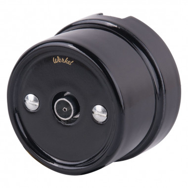 ТВ розетка  черный Ретро W5683008 &mdash; Multielectrika