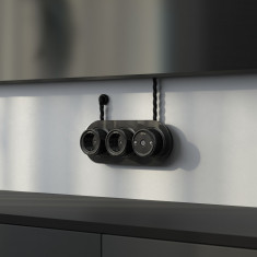 ТВ розетка  черный Ретро W5683008 &mdash; Multielectrika