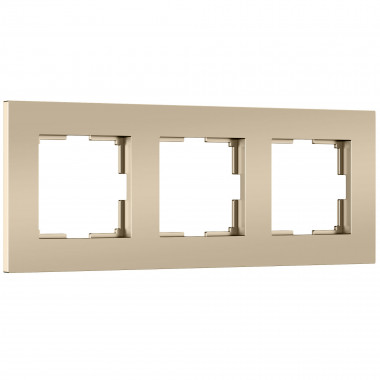 W0032911/ Рамка на 3 поста Slab (шампань софт) W0032911 &mdash; Multielectrika