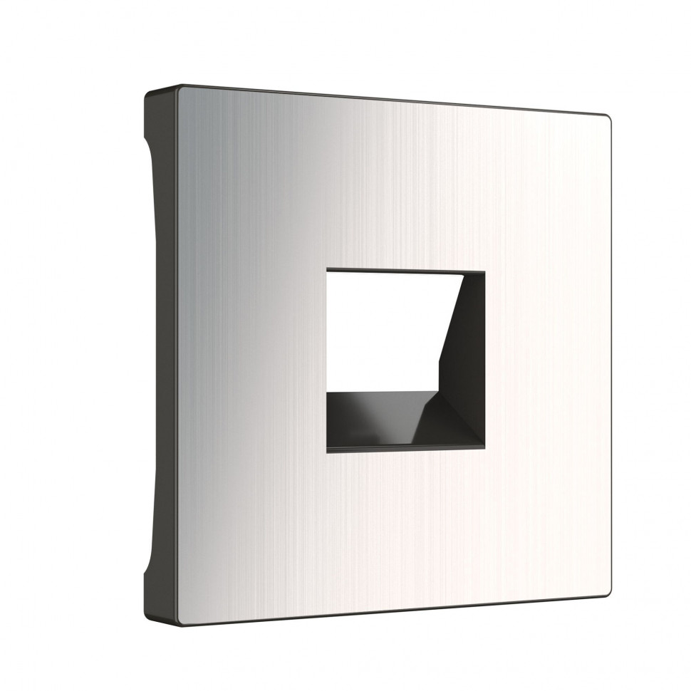 Накладка для RJ45 и RJ11 (глянцевый никель) WL02-RJ-CP фото 1 &mdash; Multielectrika