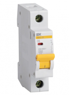 Автоматический выключатель ВА47-29 1Р 6А 4,5кА характеристика С IEK MVA20-1-006-C &mdash; Multielectrika