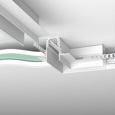 Slim Magnetic Коннектор угловой для встраиваемого шинопровода под ГКЛ 12,5мм (черный) 85212/00 85212/00 — Multielectrika