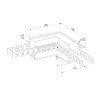 Slim Magnetic Коннектор угловой для встраиваемого шинопровода под ГКЛ 12,5мм черный 85212/00 85212/00 фото 19 &mdash; Multielectrika