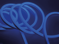 NE-2180-220-6-B-65, неоновая лента 220В, SMD2835, 120 led/m,  6W/m, синяя &mdash; Multielectrika