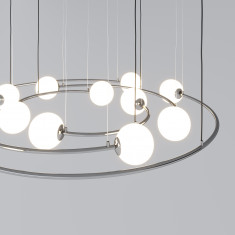 Подвесной светильник в стиле лофт 360/12 хром &mdash; Multielectrika