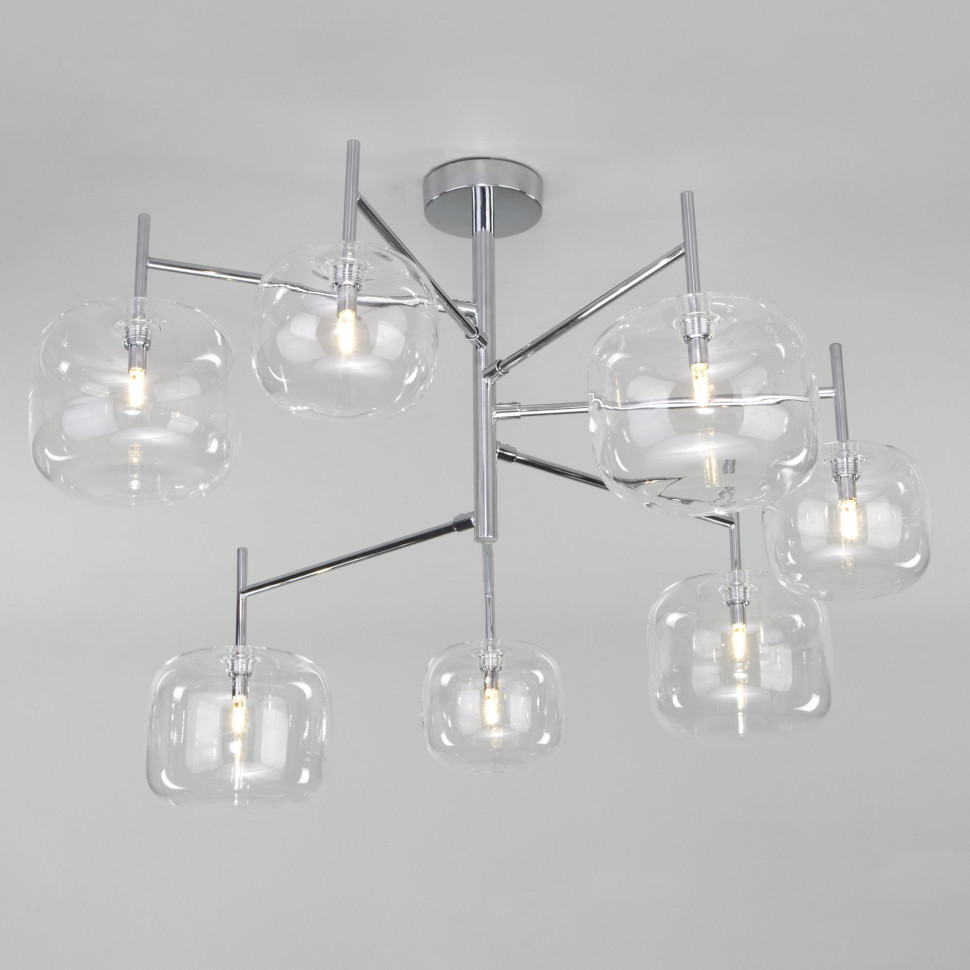 Потолочная люстра со стеклянными плафонами 70128/7 хром фото 1 — Multielectrika