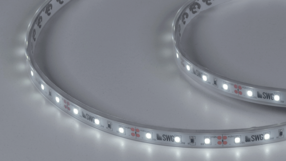 Лента светодиодная 4,8 Вт/м SMD2835 закрытая (IP66) Холодный, 12В, 3М фото 1 — Multielectrika