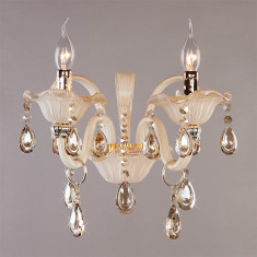 Настенный светильник с хрусталем 124/2 золото &mdash; Multielectrika