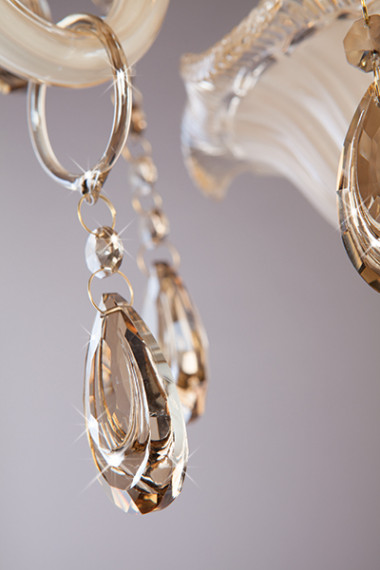 Настенный светильник с хрусталем 124/2 золото — Multielectrika