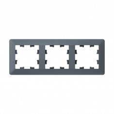 Рамка на 3 поста Systeme Electric AtlasDesign Air грифель &mdash; Multielectrika