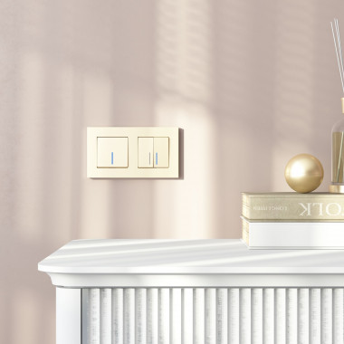 W0022911/ Рамка на 2 поста Slab (шампань софт) W0022911 — Multielectrika