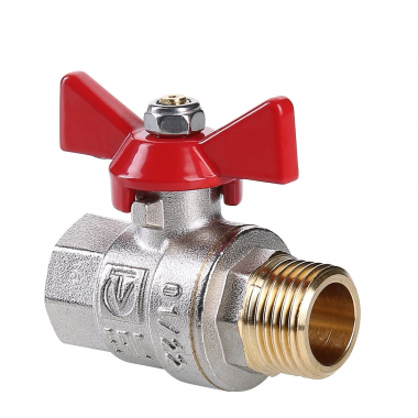 Кран шаровой BASE нр-нр бабочка 1/2" Valtec &mdash; Multielectrika