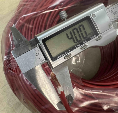 Провод электрический ПуГВнг(А)-LS (ПВ-3) ГОСТ красный 1х4 ЦВЕТЛИТ &mdash; Multielectrika