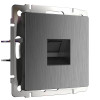 Розетка Ethernet RJ-45 (графит рифленый) W1181004 фото 1 &mdash; Multielectrika