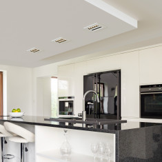 Встраиваемый точечный светодиодный светильник 9923 LED 20W 4200K белый/черный &mdash; Multielectrika